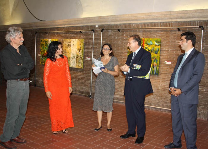 Personale Roma Palazzo Valentini Fasci e scintille di luce